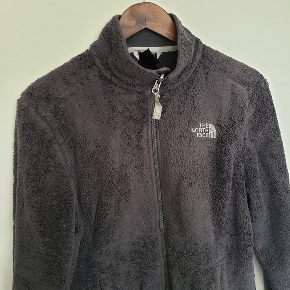Vintage The North Face Fleece Teddy Full Zip Jacket Gray Size Medium - Picture 4 of 13